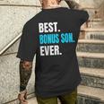 Best Bonus Son Ever T-Shirt mit Rückendruck Geschenke für Ihn