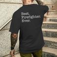 Best Firefighter Ever Camiseta Hombre Estampado Espalda Regalos para él