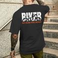Biker Eat Sleep Ride Repeat Mountainbike Bicicleta Mtb Camiseta Hombre Estampado Espalda Regalos para él