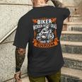 Biker Wird Nicht Grau Das Ist Chrome Ironie Fun T-Shirt mit Rückendruck Geschenke für Ihn