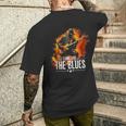 Blues Music Guitar For Guitaristsintage T-Shirt mit Rückendruck Geschenke für Ihn