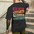 Bouldern Climbing Eat Sleep Boulder Repeat Boulderer T-Shirt mit Rückendruck Geschenke für Ihn