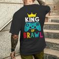 Brawl King Gamer Brawler Brawl T-Shirt mit Rückendruck Geschenke für Ihn