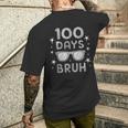 Bruh 100 Days Of School Sunglasses 100Th Day Of School Boys Men's T-shirt Back Print Gifts for Him