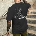 Bruja Con Escoba En El Fuego Hechizo Brujas Magia Culto A La Bruja Camiseta Hombre Estampado Espalda Regalos para él