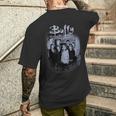 Buffy Theampire Slayer Distressedintage Scooby Gang T-Shirt mit Rückendruck Geschenke für Ihn