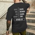 Bypass Surgical Saying Genuesungen Man Scar Heart Operation T-Shirt mit Rückendruck Geschenke für Ihn