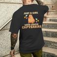 Capybara Water Pig Rodent Capybara T-Shirt mit Rückendruck Geschenke für Ihn