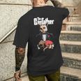 The Catfather Cat Fan Kitten Lover Camiseta Hombre Estampado Espalda Regalos para él