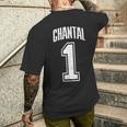 Chantal Supporter Number 1 Biggest Fan T-Shirt mit Rückendruck Geschenke für Ihn