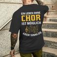 Choir Chor Ladder Choir Singerocal Chorprobe Singing T-Shirt mit Rückendruck Geschenke für Ihn