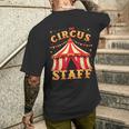 Circus Staff Retro Big Top Carnival T-Shirt mit Rückendruck Geschenke für Ihn