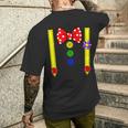 Clown Costume Group Costumes Carnival With Braces Bow Tie T-Shirt mit Rückendruck Geschenke für Ihn