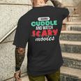 Con Texto I Wanna Cuddle And Watch Scary Movies Love Horror Camiseta Hombre Estampado Espalda Regalos para él