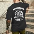 Cool Grandpa Play Dart Saying For Dart Player T-Shirt mit Rückendruck Geschenke für Ihn