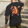 Cool Hot Dog Dabbing Fast Food Hotdog Lovers Toddler Men's T-shirt Back Print Gifts for Him