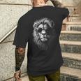 Cool Lion With Sunglasses Graphic For All Ages Men's T-shirt Back Print Funny Gifts