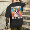 Corgi Short Legs Big Attitude Men's T-shirt Back Print Gifts for Him