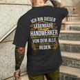 Craftsman Ich Bin Dieser Legendäre Handwerker Man T-Shirt mit Rückendruck Geschenke für Ihn