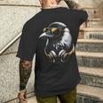 Cuervo Con Gafas De Sol Y Auriculares Dj Camiseta Hombre Estampado Espalda Regalos para él