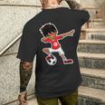 Dabbing Soccer Boy Tunisian Children's Tab T-Shirt mit Rückendruck Geschenke für Ihn