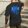 Dad Of The Birthday Boy Hedgehog Family Party Decorations Men's T-shirt Back Print Gifts for Him