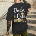Dada Of Mr Onederful 1St Birthday Matching First One-Derful Men's T-shirt Back Print Gifts for Him