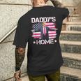 Daddy's Home Trump Pink 2024 Trump Take America Back T-Shirt mit Rückendruck Geschenke für Ihn
