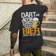 Dart Und Bier Das Gönn Ich Mir Darter Dart Player Jersey T-Shirt mit Rückendruck Geschenke für Ihn