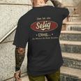 Das Ist Ein Selig Ding Das Würdest Du Nicht Verstehen Selig Name T-Shirt mit Rückendruck Geschenke für Ihn