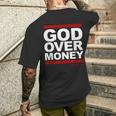 Dios Sobre El Dinero Camiseta Hombre Estampado Espalda Regalos para él
