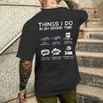 Divertido Amante De Los Súper Autos Cosas Que Hago En Mi Coche De Tiempo Libre Camiseta Hombre Estampado Espalda Regalos para él