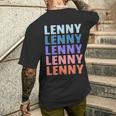 Divertido Regalo Nombre Lenny Personalizado Primer Nombre Camiseta Hombre Estampado Espalda Regalos para él