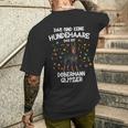 Dobermann Glitter Dog Holder Idea Dobi Dogs Fun T-Shirt mit Rückendruck Geschenke für Ihn