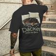 Dog Dachshund Official Sleep I Dachshund Now Ins Bed T-Shirt mit Rückendruck Geschenke für Ihn