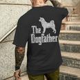 The Dogfather Akita Inu Dog Silhouette T-Shirt mit Rückendruck Geschenke für Ihn