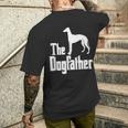 The Dogfather Greyhound T-Shirt mit Rückendruck Geschenke für Ihn