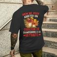 Drôle Cueilleur Cèpes Chasseur De Champignon T-shirt imprimé au dos Cadeaux pour lui