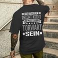 Du Musst Schon Torwart Sein Goalkeeper T-Shirt mit Rückendruck Geschenke für Ihn