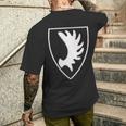 East Prussia Elk Scoop Crest Symbol T-Shirt mit Rückendruck Geschenke für Ihn