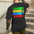 Eat Sleep Dash Repeatideo Game Geometryideo Gamer T-Shirt mit Rückendruck Geschenke für Ihn