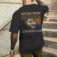 Lets Eat Trash And Get Hit By A Car -Intage Opossum T-Shirt mit Rückendruck Geschenke für Ihn