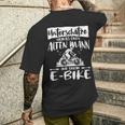 Ebike Mountain Bike Bicycle Accessories E-Bike T-Shirt mit Rückendruck Geschenke für Ihn