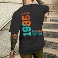 Edición Limitada 1985 Marzo 1985 Camiseta Hombre Estampado Espalda Regalos para él