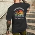 Family Vacation 2025 Vintage Florida St Augustine Beach Men's T-shirt Back Print Gifts for Him