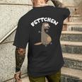 Fettchen Ferret T-Shirt mit Rückendruck Geschenke für Ihn