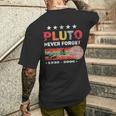 Never Forget Pluto Retrointage 1930 2006 Idea T-Shirt mit Rückendruck Geschenke für Ihn
