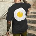 Fried Egg Eggs Costume Food Adult Child Food Carnival T-Shirt mit Rückendruck Geschenke für Ihn