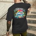 Friends Cruise 2025 Cruise Squad 2025 Friend Group Men's T-shirt Back Print Gifts for Him