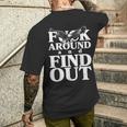 Fuck Around And Find Out Eagle Men's T-shirt Back Print Gifts for Him